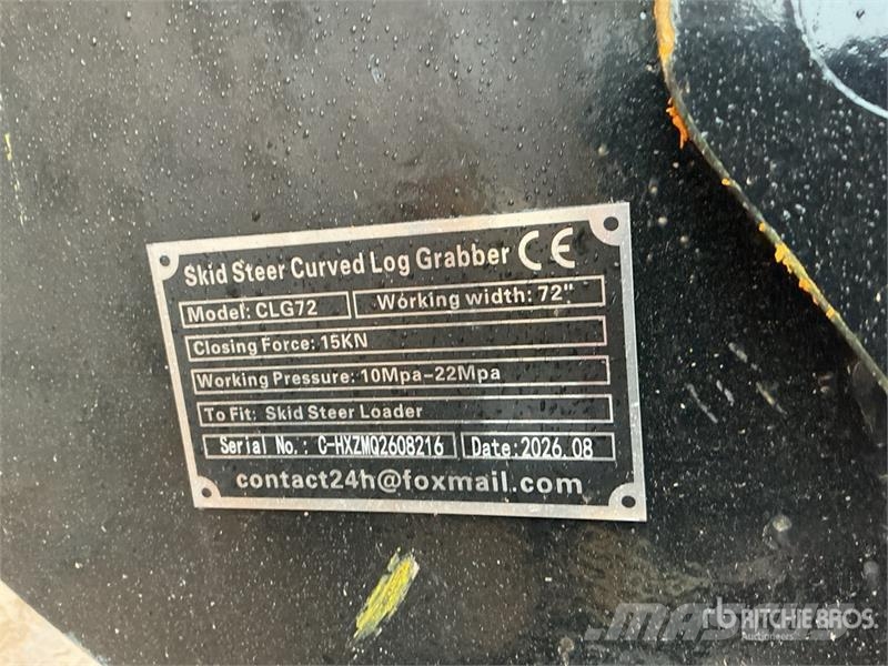 GIYI GY-CLG72 72 in Log Skid Steer Grapple (Unused Grijpers