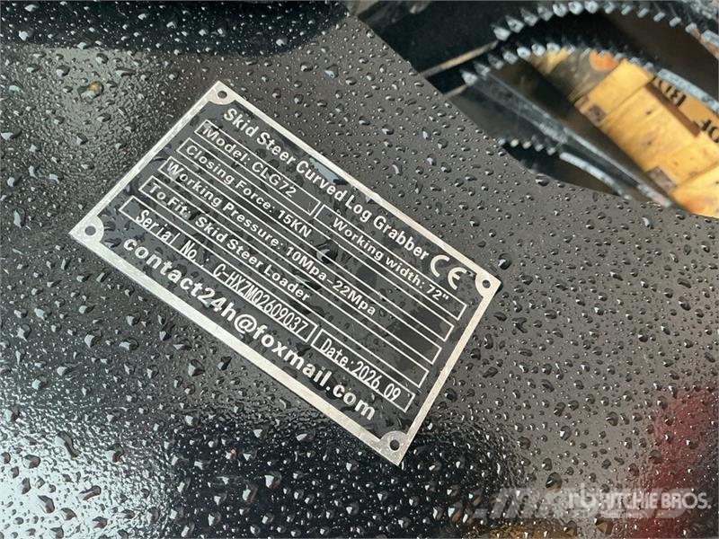 GIYI GY-CLG72 72 in Log Skid Steer Grapple (Unused Grijpers