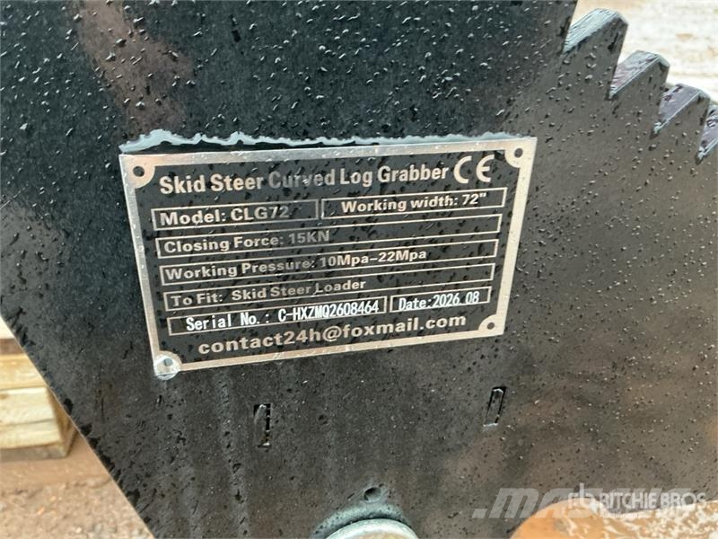 GIYI GY-CLG72 72 in Log Skid Steer Grapple (Unused Grijpers