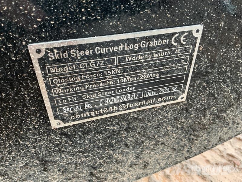 GIYI GY-CLG72 72 in Log Skid Steer Grapple (Unused Grijpers