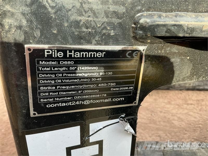 GIYI GY-D680 56 in Skid Steer Post Driver (Unused) Oprema za ograje