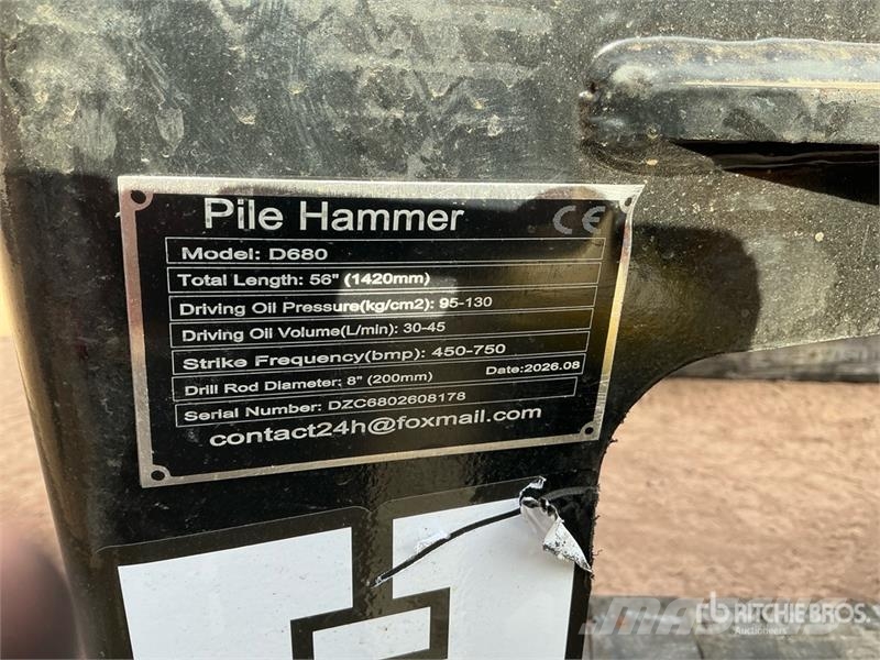GIYI GY-D680 56 in Skid Steer Post Driver (Unused) Oprema za ograje