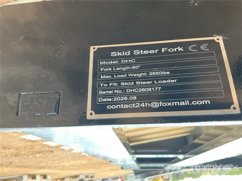 GIYI GY-DHC 59 in Skid Steer Forks (Unused) Fourche