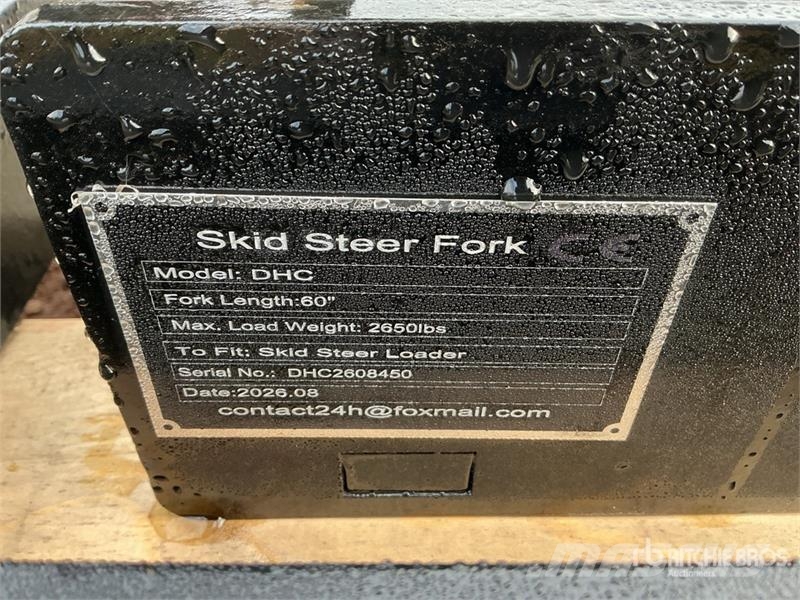 GIYI GY-DHC 59 in Skid Steer Forks (Unused) Fourche