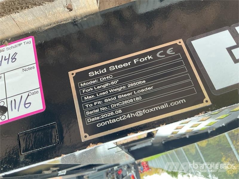 GIYI GY-DHC 59 in Skid Steer Forks (Unused) Fourche