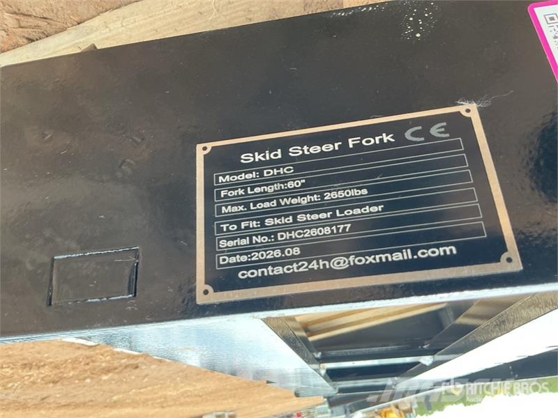 GIYI GY-DHC 59 in Skid Steer Forks (Unused) Fourche