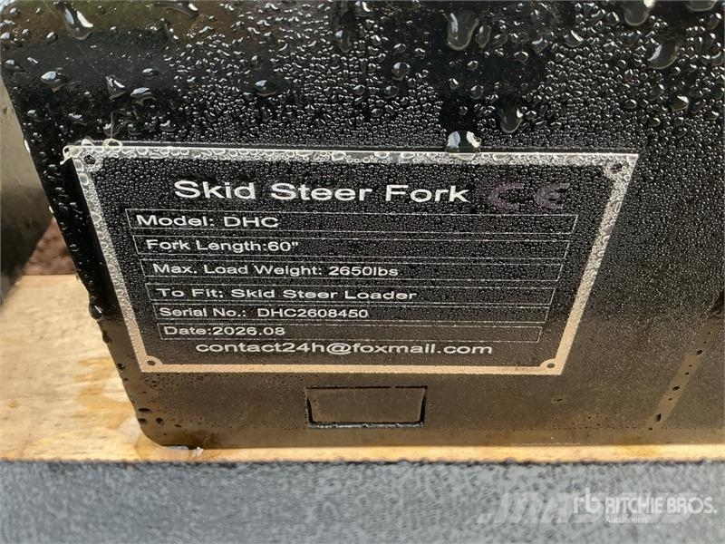 GIYI GY-DHC 59 in Skid Steer Forks (Unused) Fourche