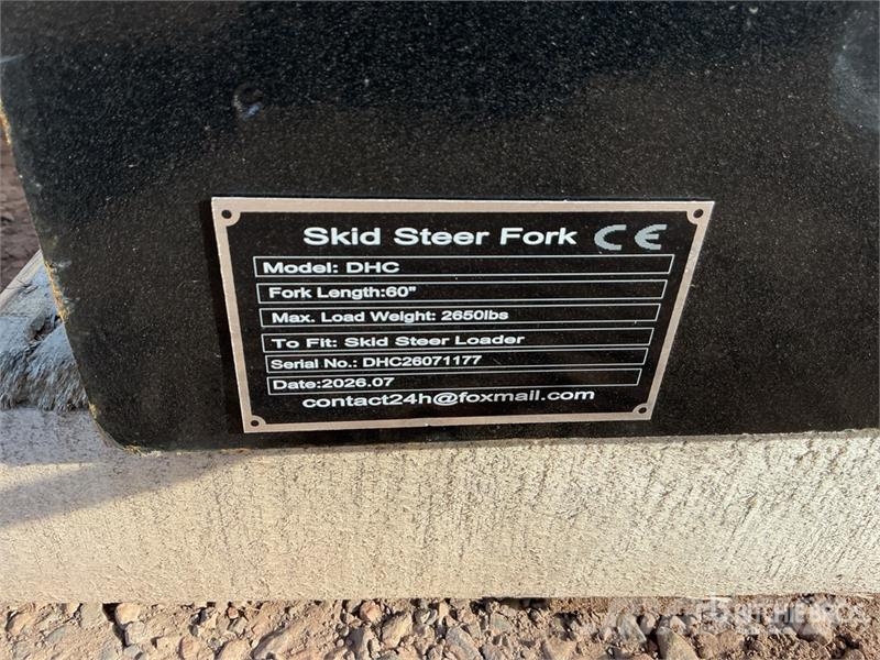 GIYI GY-DHC 59 in Skid Steer Forks (Unused) Вили
