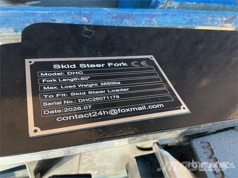 GIYI GY-DHC 59 in Skid Steer Forks (Unused) Вили