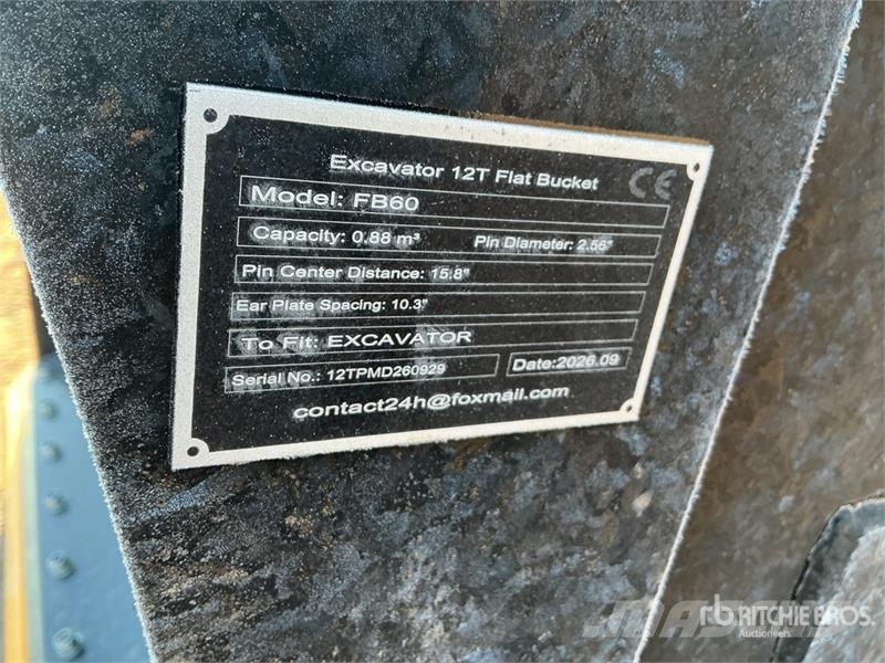GIYI GY-FB60 60 in 0.88 m3 Cleanup Excavator Bucke Ковши