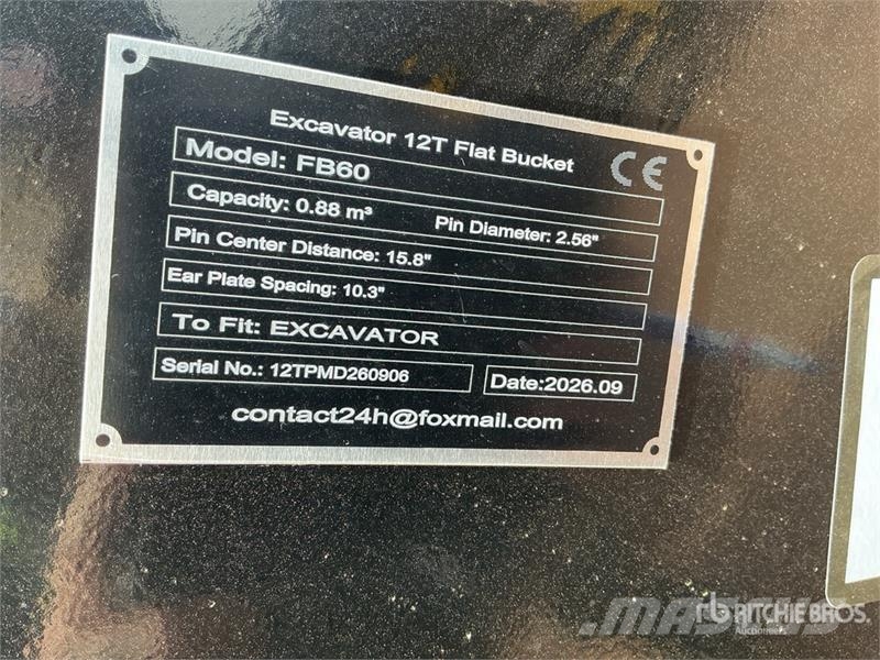 GIYI GY-FB60 60 in 0.88 m3 Cleanup - Fits 12 ton ( Ковши