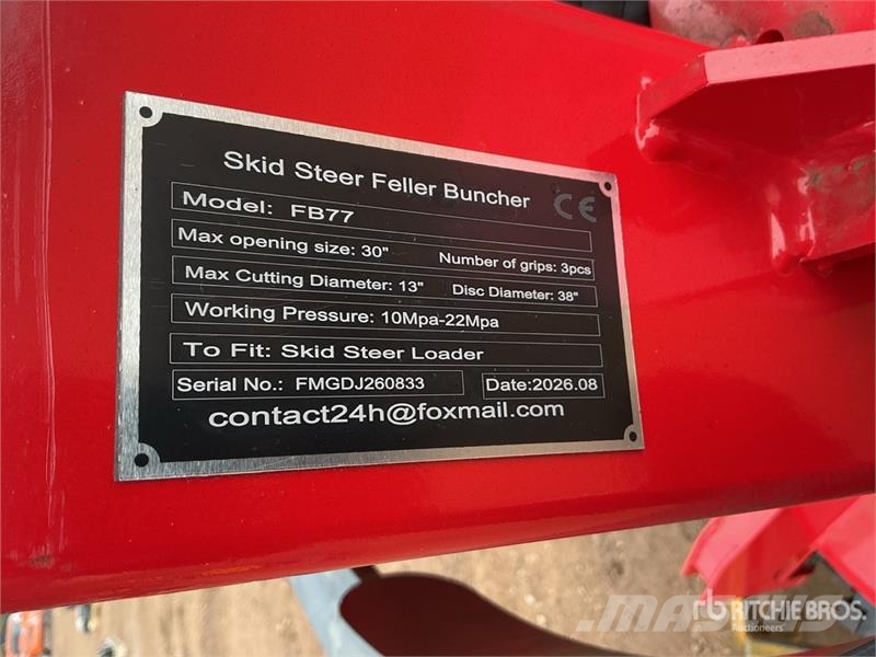  GIYI GY-FB77 30 in Skid Steer Feller Buncher (Unus معدات البناء - غير ذلك