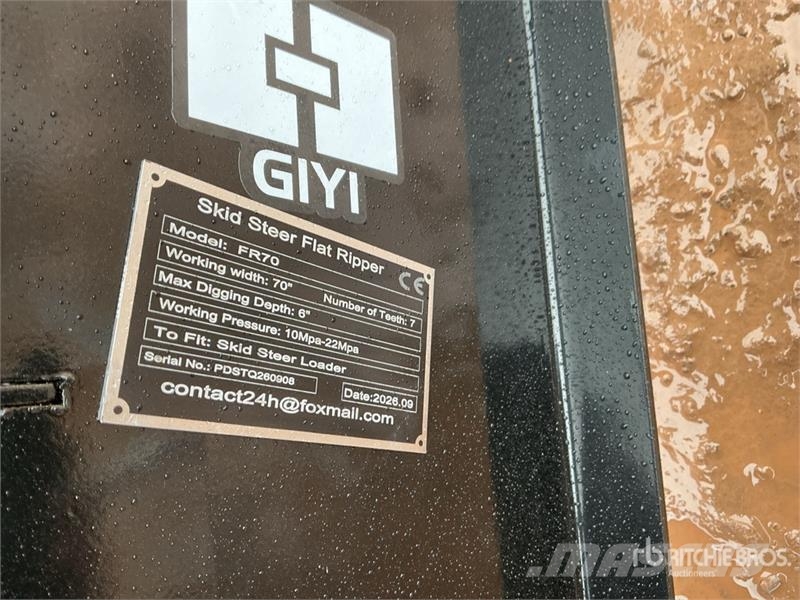  GIYI GY-FR70 69 in Skid Steer Landplane (Unused) Tas toplama makinasi