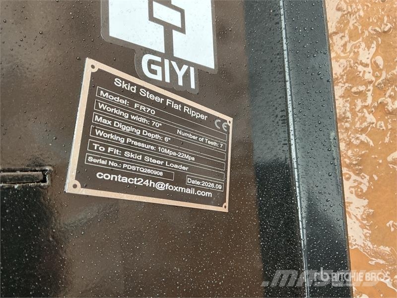  GIYI GY-FR70 69 in Skid Steer Landplane (Unused) Tas toplama makinasi