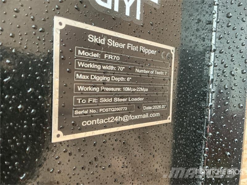 GIYI GY-FR70 69 in Skid Steer Landplane (Unused) Tas toplama makinasi