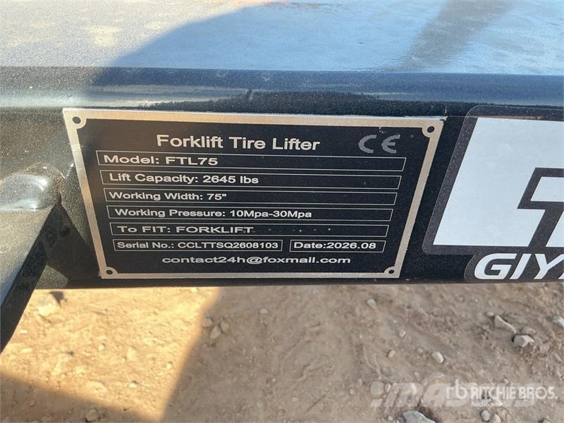  GIYI GY-FTL75 75 in Forklift Tire Lifter (Unused) Andere Ausstattung und Zubehör