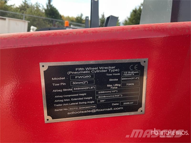  GIYI GY-FWQ80 Fifth Wheel Wrecker Attachment (Unus معدات النقل - غير ذلك