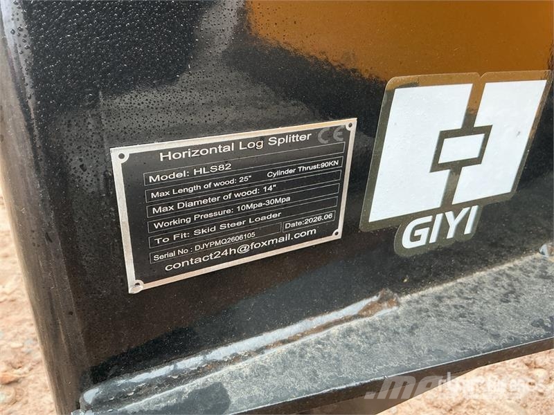  GIYI GY-HLS82 25 in Skid Steer Log Splitter (Unuse Partidoras, cortadoras y trituradoras de madera