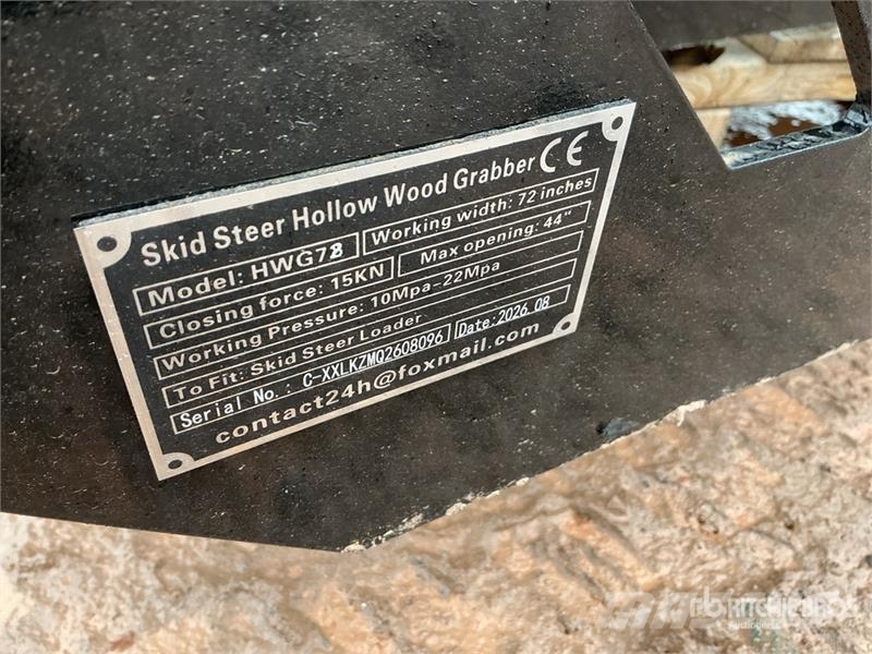 GIYI GY-HWG72 72 in Skeleton Skid Steer Grapple Bu Grabilice