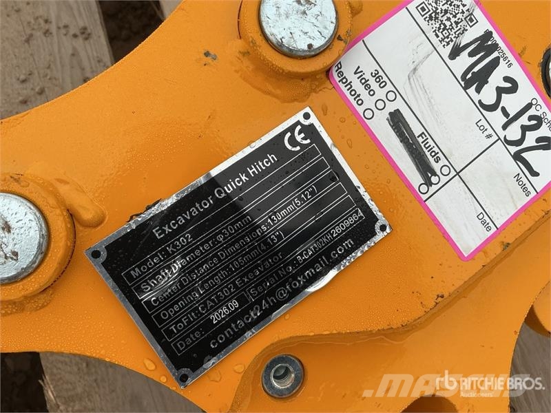 GIYI GY-K302 Excavator Coupler (Unused) Ātrie savienotāji