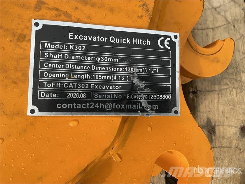 GIYI GY-K302 Excavator Coupler (Unused) Ātrie savienotāji
