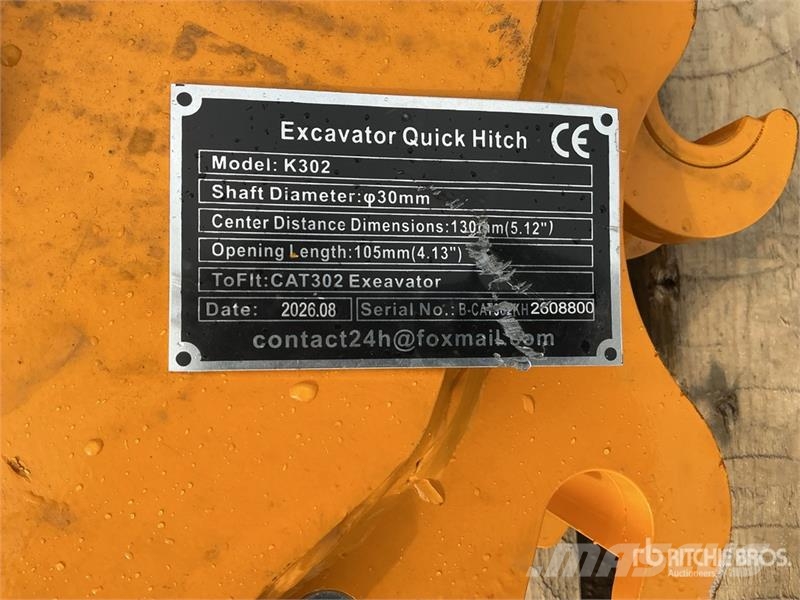 GIYI GY-K302 Excavator Coupler (Unused) Ātrie savienotāji