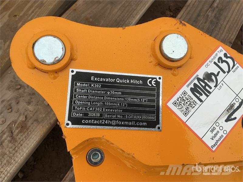 GIYI GY-K302 Excavator Coupler (Unused) Ātrie savienotāji