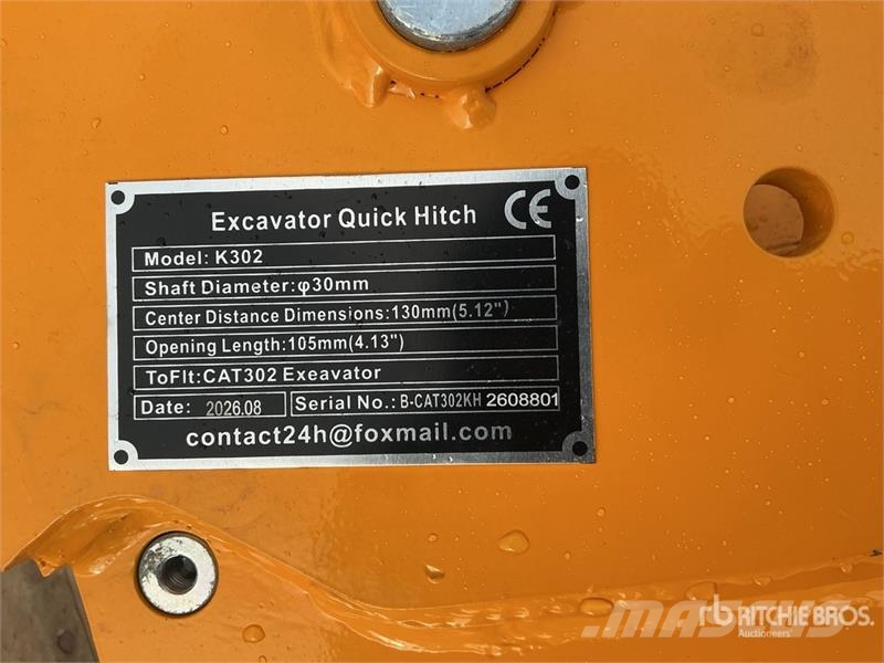 GIYI GY-K302 Excavator Coupler (Unused) Ātrie savienotāji