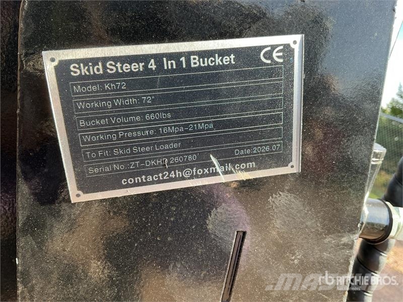 GIYI GY-KH72 72 in Multi-Purpose Skid Steer Bucket Ковши