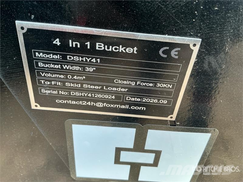 GIYI GY-KH72 72 in Multi-Purpose Skid Steer Bucket Cucharones