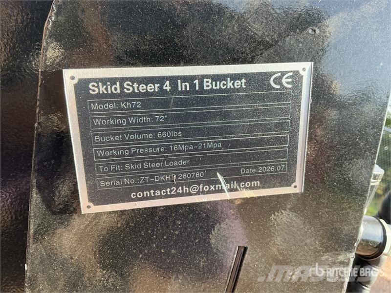 GIYI GY-KH72 72 in Multi-Purpose Skid Steer Bucket Ковши