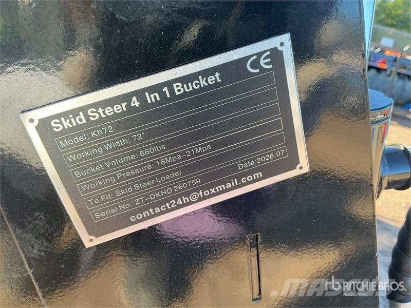 GIYI GY-KH72 72 in Multi-Purpose Skid Steer Bucket Ковши