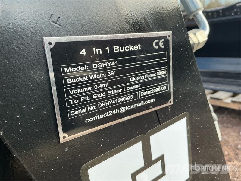 GIYI GY-KH72 72 in Multi-Purpose Skid Steer Bucket Cucharones
