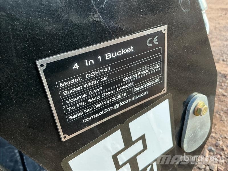 GIYI GY-KH72 72 in Multi-Purpose Skid Steer Bucket Cucharones