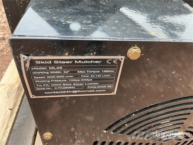  GIYI GY-ML45 32 in Skid Steer Mulcher (Unused) Forstmulcher