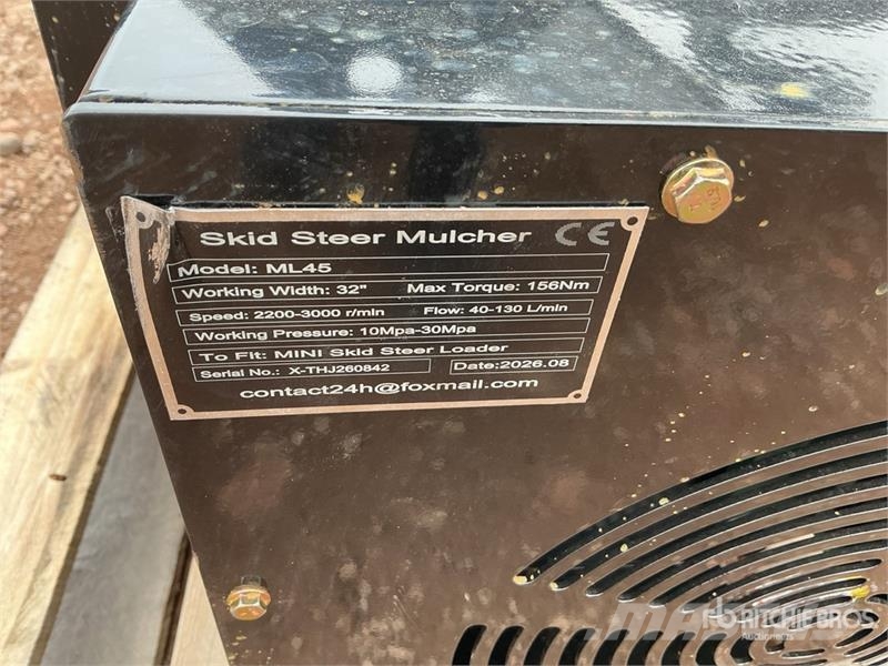  GIYI GY-ML45 32 in Skid Steer Mulcher (Unused) Forstmulcher
