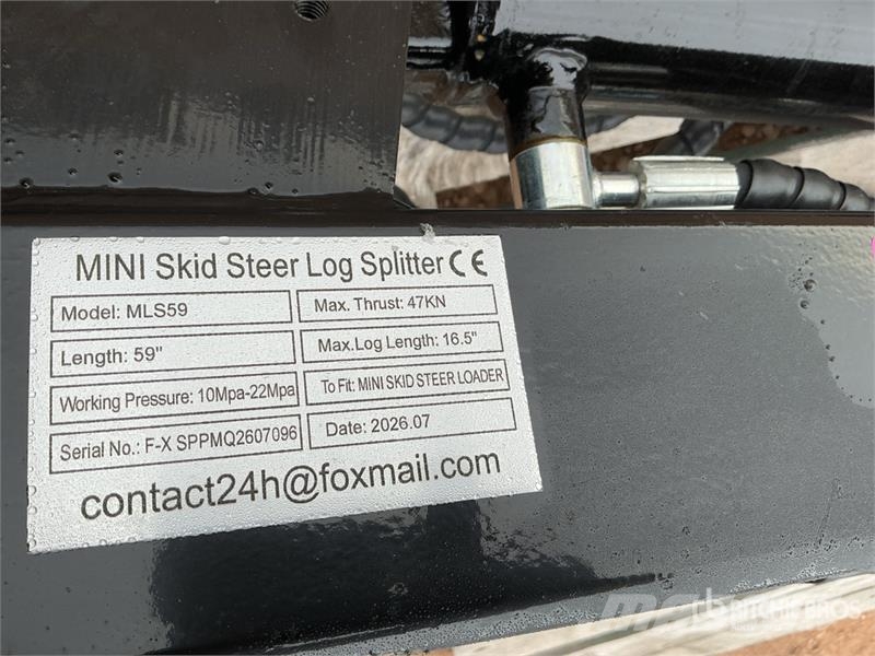 GIYI GY-MLS59 59 in Mini Skid Steer Log Splitter ( Wood splitters and cutters