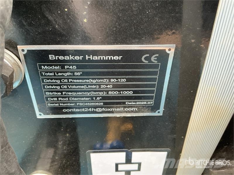  GIYI GY-P45 47 in Mini Skid Steer Breaker (Unused) Hammers / Breakers