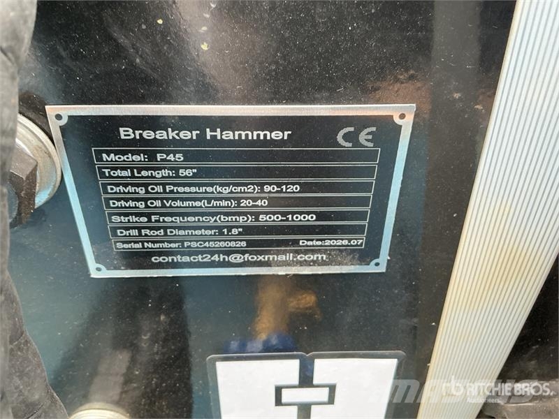  GIYI GY-P45 47 in Mini Skid Steer Breaker (Unused) Hammers / Breakers