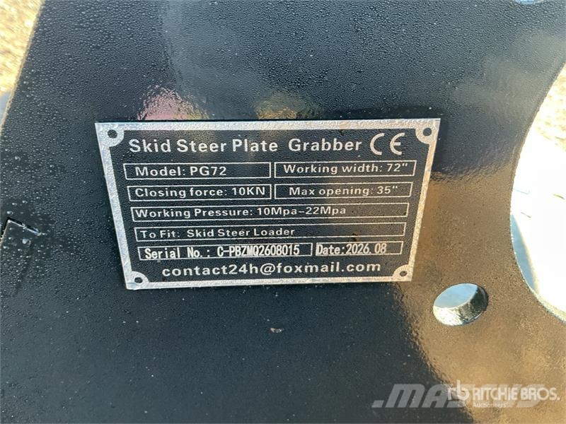 GIYI GY-PG72 72 in Skid Steer Grapple (Unused) Grapples
