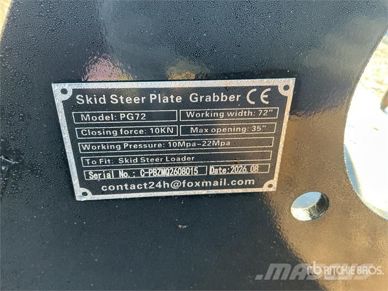 GIYI GY-PG72 72 in Skid Steer Grapple (Unused) Grapples