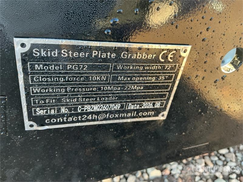 GIYI GY-PG72 72 in Skid Steer Grapple (Unused) Grapples