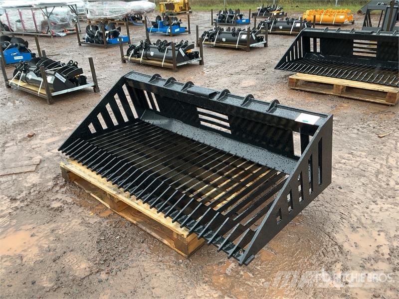 GIYI GY-RB66N 66 in Rock Skid Steer Bucket (Unused Buckets