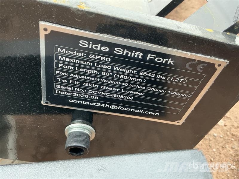  GIYI GY-SF60 60 in Skid Steer Forks (Unused) Fourche