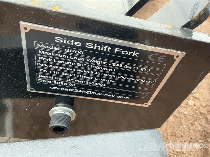  GIYI GY-SF60 60 in Skid Steer Forks (Unused) Fourche