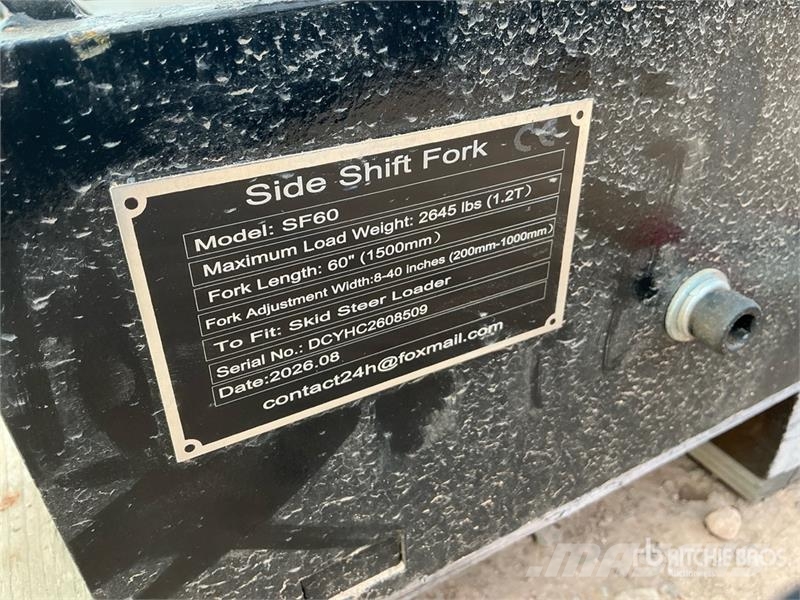  GIYI GY-SF60 60 in Skid Steer Forks (Unused) Forche