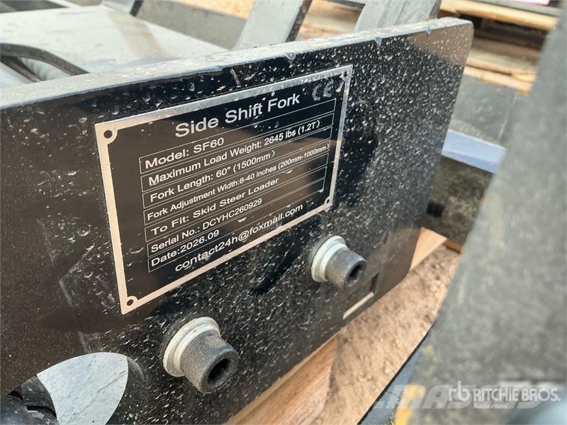  GIYI GY-SF60 60 in Skid Steer Forks (Unused) Forche