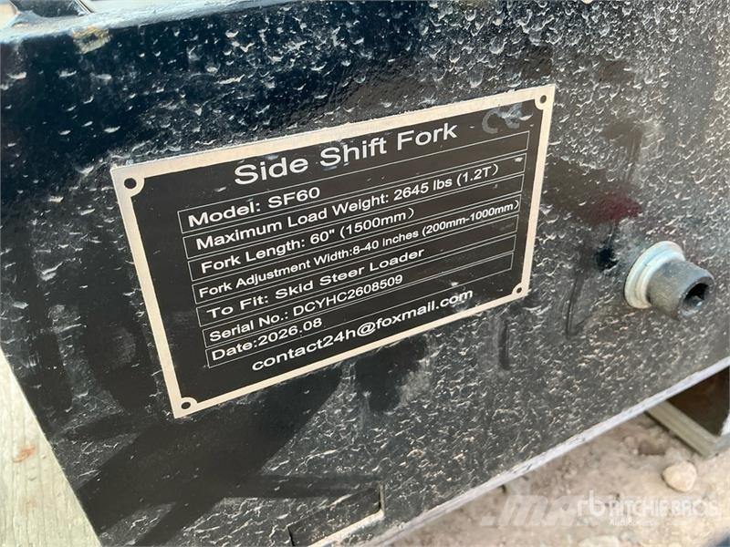  GIYI GY-SF60 60 in Skid Steer Forks (Unused) Forche