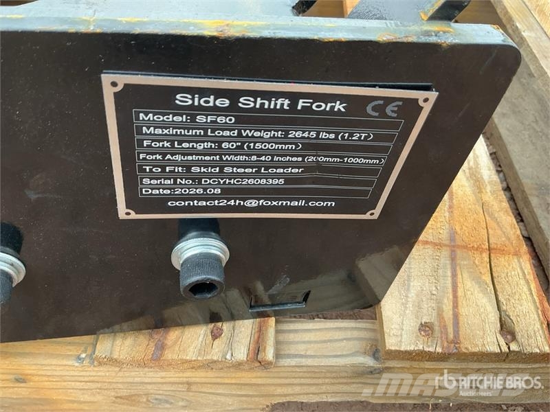  GIYI GY-SF60 60 in Skid Steer Forks (Unused) Fourche