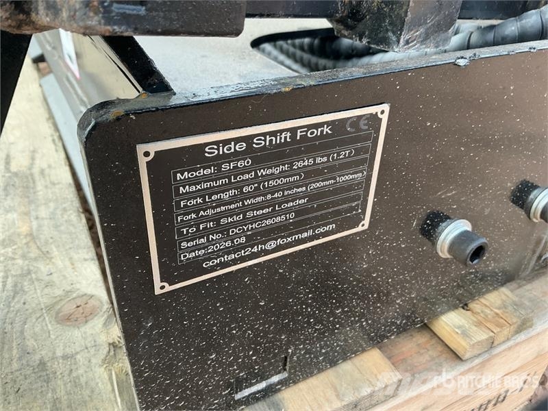  GIYI GY-SF60 60 in Skid Steer Forks (Unused) Forche